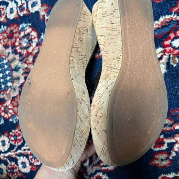 Sam Edelman Reid platform cork wedge sandals size 8 - Picture 4 of 6